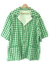 NAISSANCE lT[X 20SS GINGHAM PILE REVERSIBLE SHIRT MK`FbNpCVc O[ TCYFM yÁz