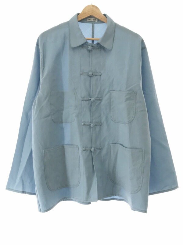 RAKINES ラキネス 21SS FRENCH CHINA BLOUSON チャイナシャツブルゾン ブルー 2 【中古】 ITCU1RATO9JS