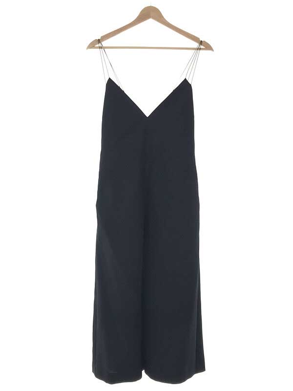 LE CIEL BLEU ルシェルブルー クロスオールインワン ネイビー 38 レディース【中古】