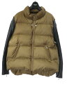 UNDER COVER アンダーカバー 22AW レザースリーブダウンジャケット ブラウン サイズ:2 メンズ【中古】の商品画像