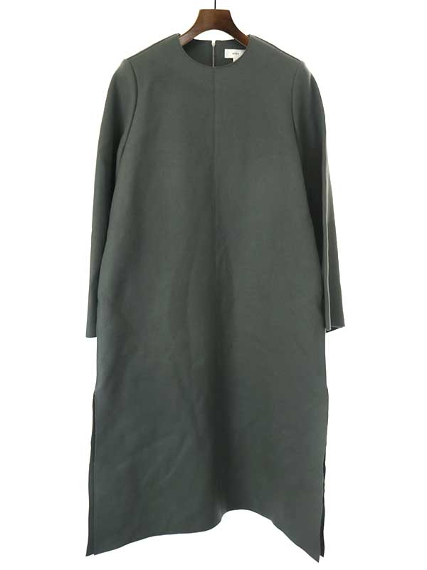 HYKE nCN 21AW MELTON BELL SLEEVE DRESS m[J[gs[X O[ TCY:2 fB[XyÁz