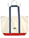 Lee リー キャンバスジップトートバッグ アイボリー系 【中古】