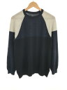 Sise シセ 15AW ウールスイッチドニットセーター ミックスカラー サイズ:2 メンズ【中古】