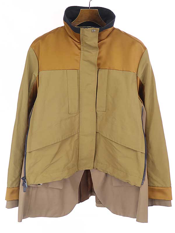 sacai TJC 22SS Grosgrain Mix Blouson.OXO~bNXu] x[W TCY:3 fB[XyÁz