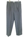 YOKE [N 19AW COLORS PLAID WOOL 1TUCK WIDE PANTS `FbNChpc O[ M Y yÁz