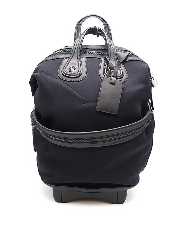 GIVENCHY ジバンシィ NIGHTINGALE TROLLEY BAG ナイチンゲール 切替トロリーバッグ キャリーバッグ ブラック 【中古】 ITLNEL2V79V4