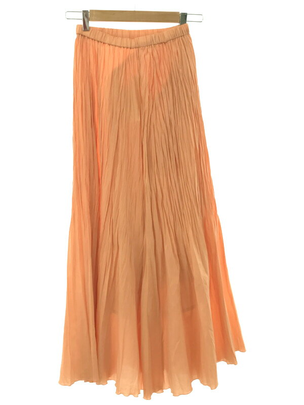 Ron Herman ロンハーマン Wrinkle Pleats Skirt プリーツロングスカート オレンジ XS 【中古】 IT9QUSS1V1NS
