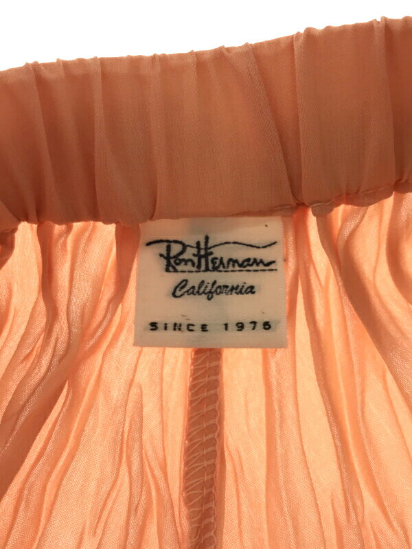Ron Herman ロンハーマン Wrinkle Pleats Skirt プリーツロングスカート オレンジ XS 【中古】 IT9QUSS1V1NS