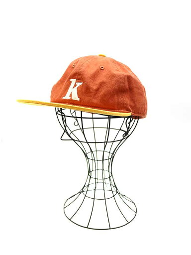 KITH NYC キスニューヨークシティ 22SS セリフKスナップバックキャップ オレンジ F 【中古】 IT7AT4XOSQO0 KITH NYC キスニューヨークシティ 22SS セリフKスナップバックキャップ オレンジ F 【中古】 IT7AT4XOSQO0