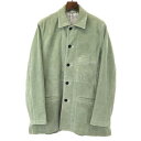 YOKE ヨーク 23SS SHEEP SUEDE COVERALL JACKET スエードカバーオール グリーン 3 【中古】 ITT00H4IED6O