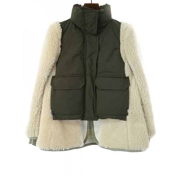 sacai TJC 22AW Faux Shearling x Padded Blouson t@[pebhu] J[Ln 1 yÁz ITLJLL3OY8GO