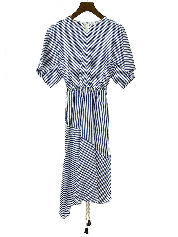 HYKE ハイク アシンメトリーワンピース サイズ1 ベージュ クリーム 美