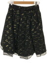noir kei ninomiya ノワール ケイ ニノミヤ 15AW チュールデザインスカート ブラック XS 【中古】 IT7RTWF0I028