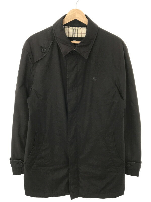 BURBERRY BLACK LABEL バーバリー ブラックレーベル 中綿入りチンストラップジャケット ブラック L 【中古】 ITHJM3OCYSQO