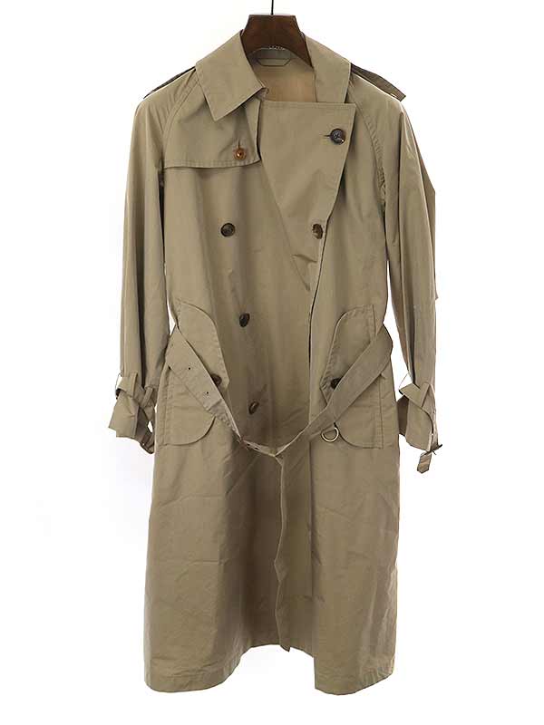 AURALEE I[[ 20SS FINX POLYESTER BIG TRENCH COAT rbOg`R[g x[W 0 yÁz ITN3RZ2VPYB4