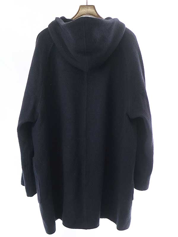 YAECA CONTEMPO ヤエカ コンテンポ ウールカシミヤフーデッドコート ネイビー L 【中古】 IT1JO6FAOEPK