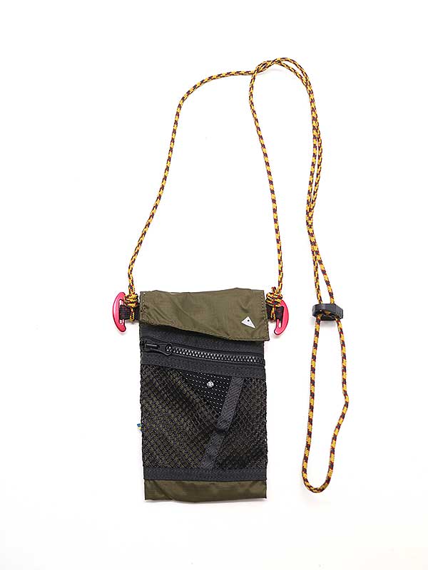 KLATTERMUSEN クレッタルムーセン Algir Lanyard Pocket メッシュショルダーサコッシュバッグ カーキ 【中古】 IT8SOFXTUJJC