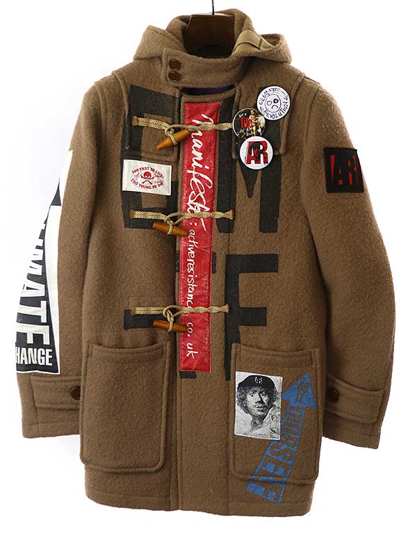 Vivienne Westwood Gloverall ヴィヴィアンウエストウッド グローバーオール Love’s Monty Coat アナーキー バッチ ダッフルコート ブラウン XXS 【中古】 ITCRFWB95B6W