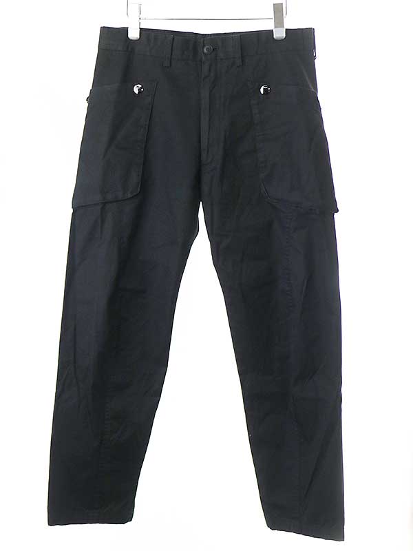 【中古】Yohji Yamamoto POUR HOMME ヨウジヤマモト プールオム 06SS ベースボール期 コットンパンツ ブラック 2 HR-P06-005  IT6LLTP8TP7E