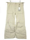 BALENCIAGA バレンシアガ 23AW FLARED CARGO PANTS フレアカーゴロングパンツ 768810 TKP27 ベージュ L 【中古】 ...