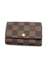 LOUIS VUITTON ルイヴィトン ミュルティクレ6 ダミエ 6連キーケース ブラウン N62630 CT0026 【中古】 ITAM5SRINZXB