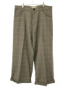 MARNI }j 20AW CHECK WIDE BAGGY PANTS `FbNChoM[pc O[ 46 PUMU0128A0 yÁz ITMM66PCWRTZ