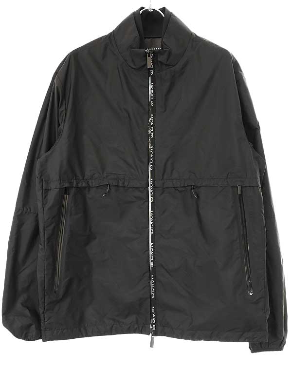 MONCLER モンクレール 23SS SABIK GIUBBOTTO ロゴプリントナイロンジャケット ブラック 4 I10911A00105 【中古】 ITC6S0IZX8M4