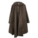 beautiful people ビューティフルピープル 22SS 総ロゴプリントレインポンチョコート 1245103013 ブラウン 42 【中古】 IT10...
