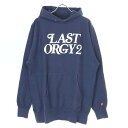 HUMAN MADE×UNDER COVER ヒューマンメイド アンダーカバー LAST ORGY 2 GDC PIZZA HOODIE パーカー ネイビー XL 【中古】 ITEMOQ4USXH0