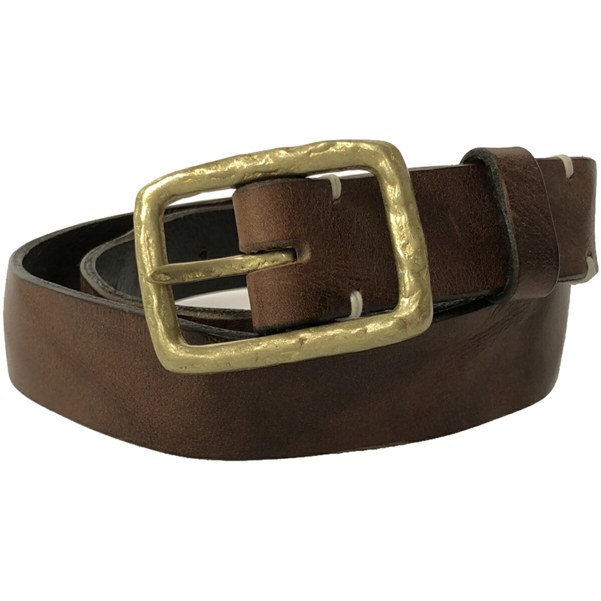 R&D.M.Co- オールドマンズテーラー MONTANA LEATHER BELT モンタナレザーベルト ブラウン 35 【中古】 ITEX4FKQXVHH