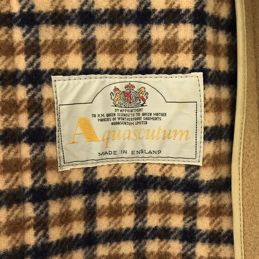 Aquascutum アクアスキュータム ダブルフェイスメルトンオーバーコート ブラウン系 Petite 3 053425 【中古】 ITVRQIZEBGP4