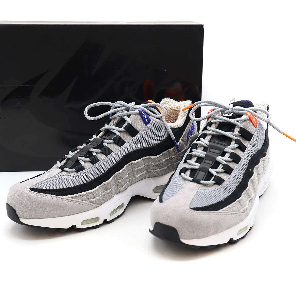 NIKE×LOOPWHEELER ナイキ ループウィラー AIR MAX 95 LW スニーカー CQ7853-001 グレー 28cm 【中古】 IT2FR9R1FEIA