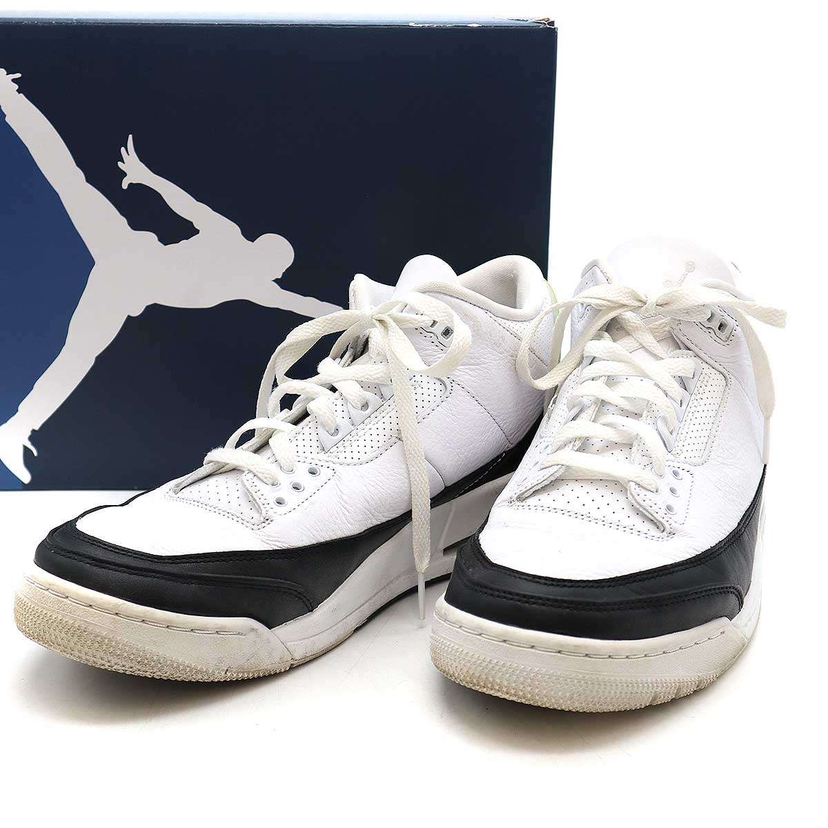 NIKE×fragment design ナイキ 藤原ヒロシ×フラグメントデザイン AIR JORDAN 3 RETRO SP スニーカー ホワイト 28cm DA3595-100 【中古】 ITSAQ3JHR4XC