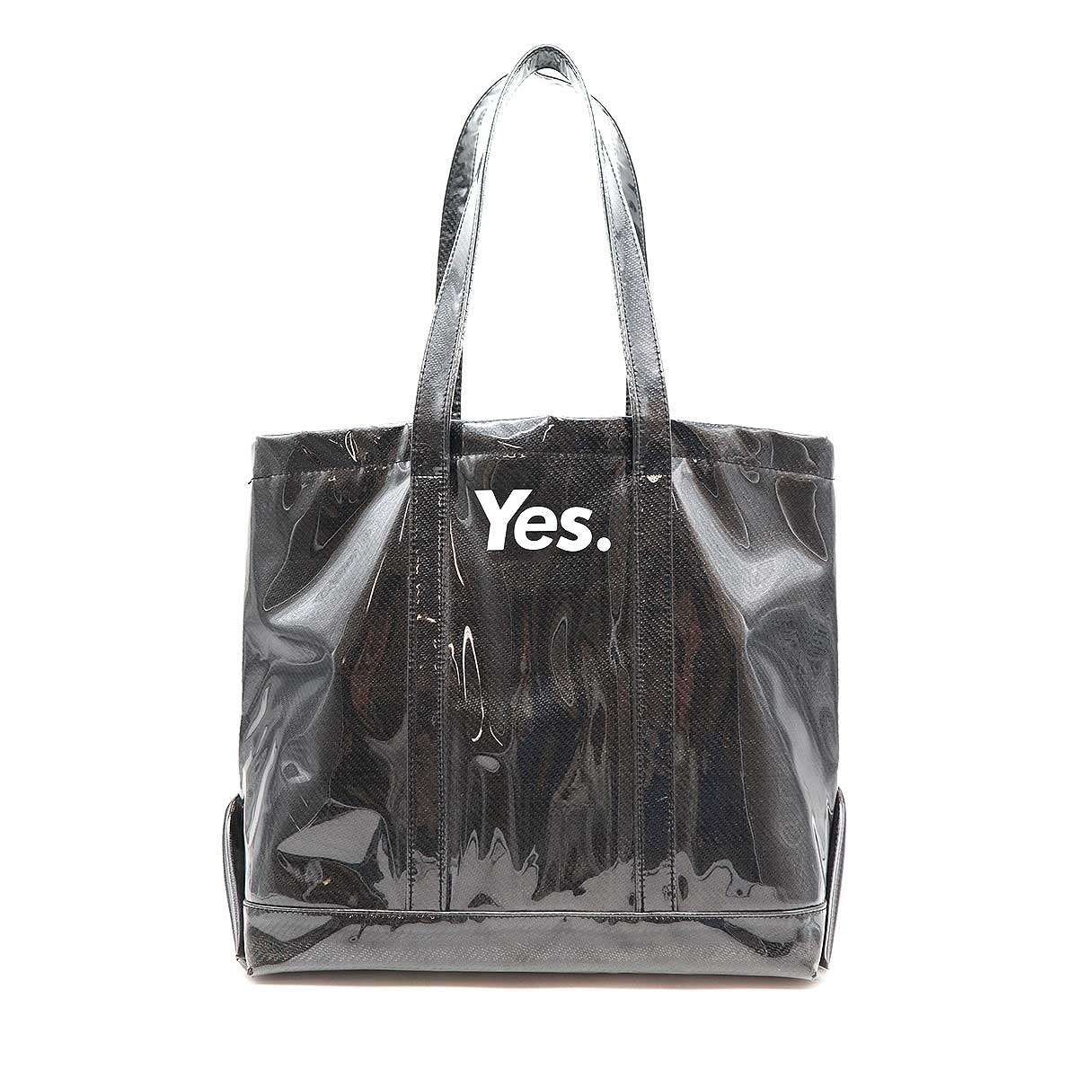 Yes. イェス 20SS TOTE BAG PVCトートバッグ ブラック M 【中古】 ITUQDDID5O0N