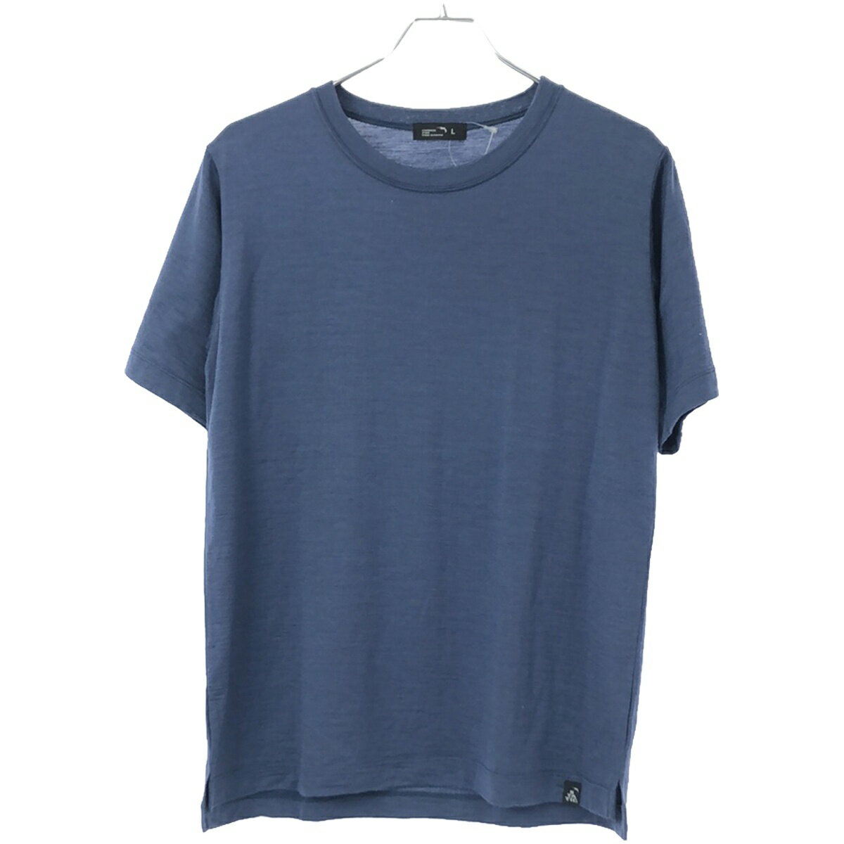 STATIC スタティック RAW L.W. S/S SHIRTS メリノウールTシャツ ブルー L 【中古】 ITMO8FV7DSDY