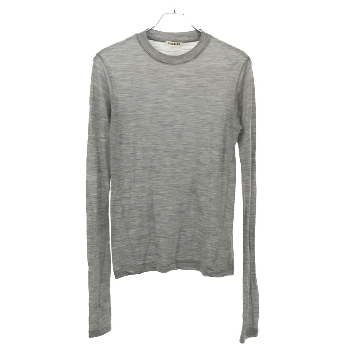 AURALEE I[[ 23AW SUPER SOFT WOOL SHEER L/S TEE Jbg\[ A23AP03WT O[ 2 yÁz IT88IVW78TMT