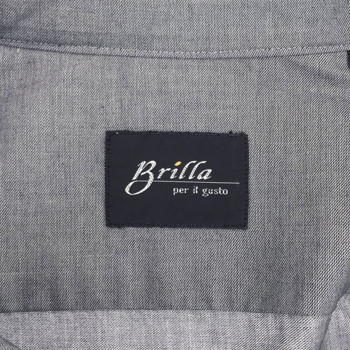 Brilla per il gusto ブリッラペルイルグスト コットンシャツ グレー 41 【中古】 ITIDFBKWO5WC