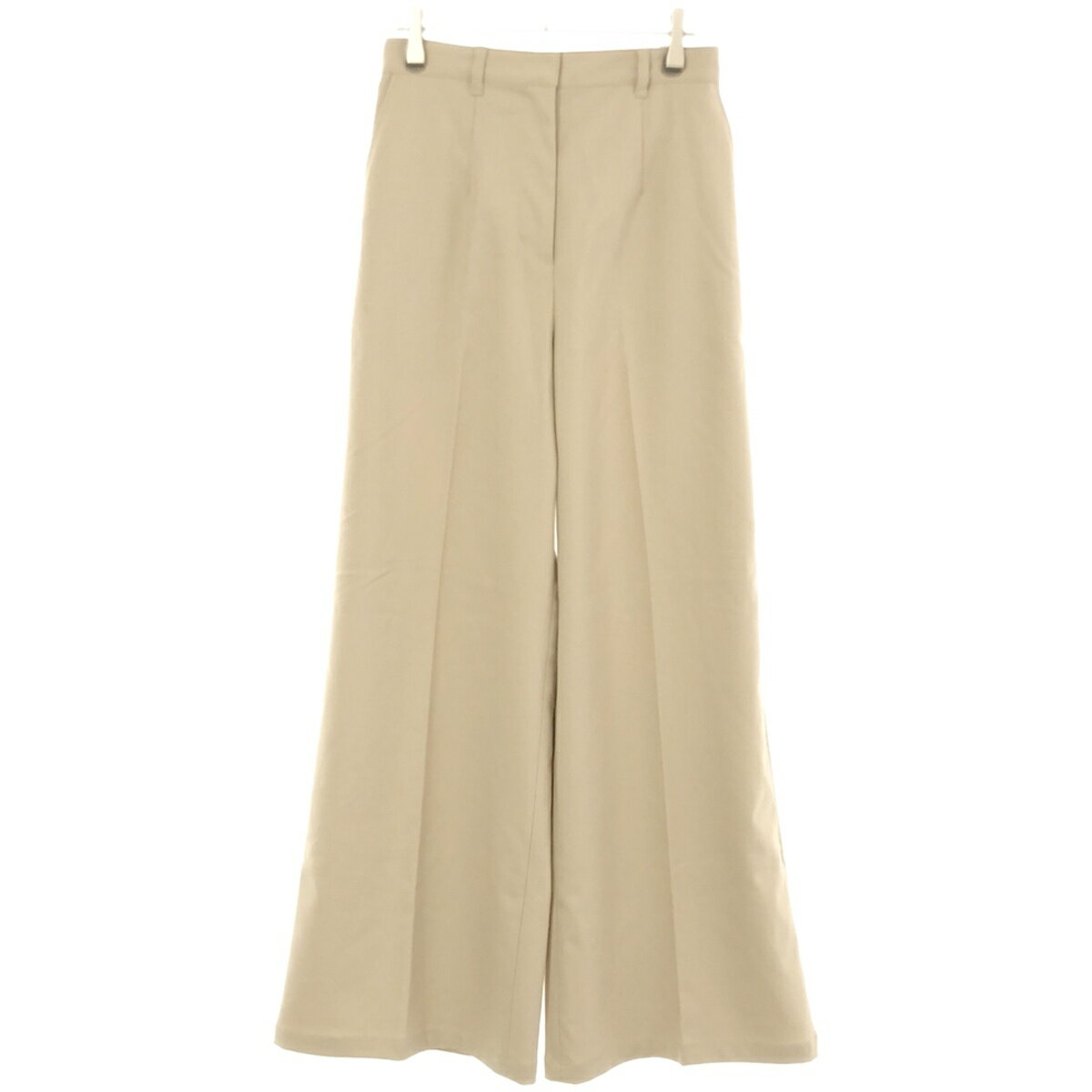 CLANE クラネ WAIST SLIM WIDE PANTS ウエストスリムワイドパンツ 12110-7042 ベージュ 2 【中古】 ITDIR75ZJIM4