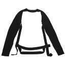 HELMUT LANG ヘルムート ラング 2003AW Bontage Knit Arm Harness ボンテージニットアームハーネス ブラック 52 【中...