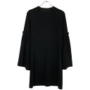 MM6 Maison Margiela エムエムシックス メゾン マルジェラ 17AW ギャザーフレアスリーブワンピース S52CT0255 S43455 ブラック 40 【中古】 ITMPVVO9U216(4)
