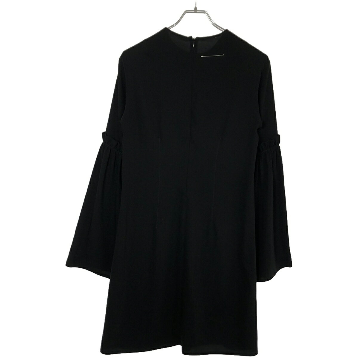MM6 Maison Margiela エムエムシックス メゾン マルジェラ 17AW ギャザーフレアスリーブワンピース S52CT0255 S43455 ブラック 40 【中古】 ITMPVVO9U216
