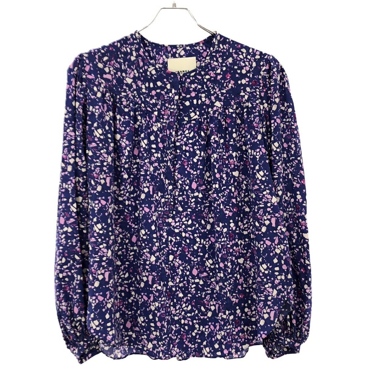 Rakuten - ISABEL MARANT イザベルマラン 23SS BRUNILLE 総柄シルクブラウス シャツ HT0139FA-A1J02I ブルー 36 【中古】 ITXPGNC89VPG