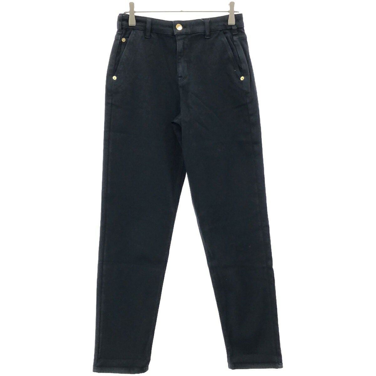 EMPORIO ARMANI エンポリオアルマーニ 23AW ハイウエストストレッチパンツ 6R2J5A 2NU3Z ネイビー 23 【中古】 IT7GY9ANGFMS
