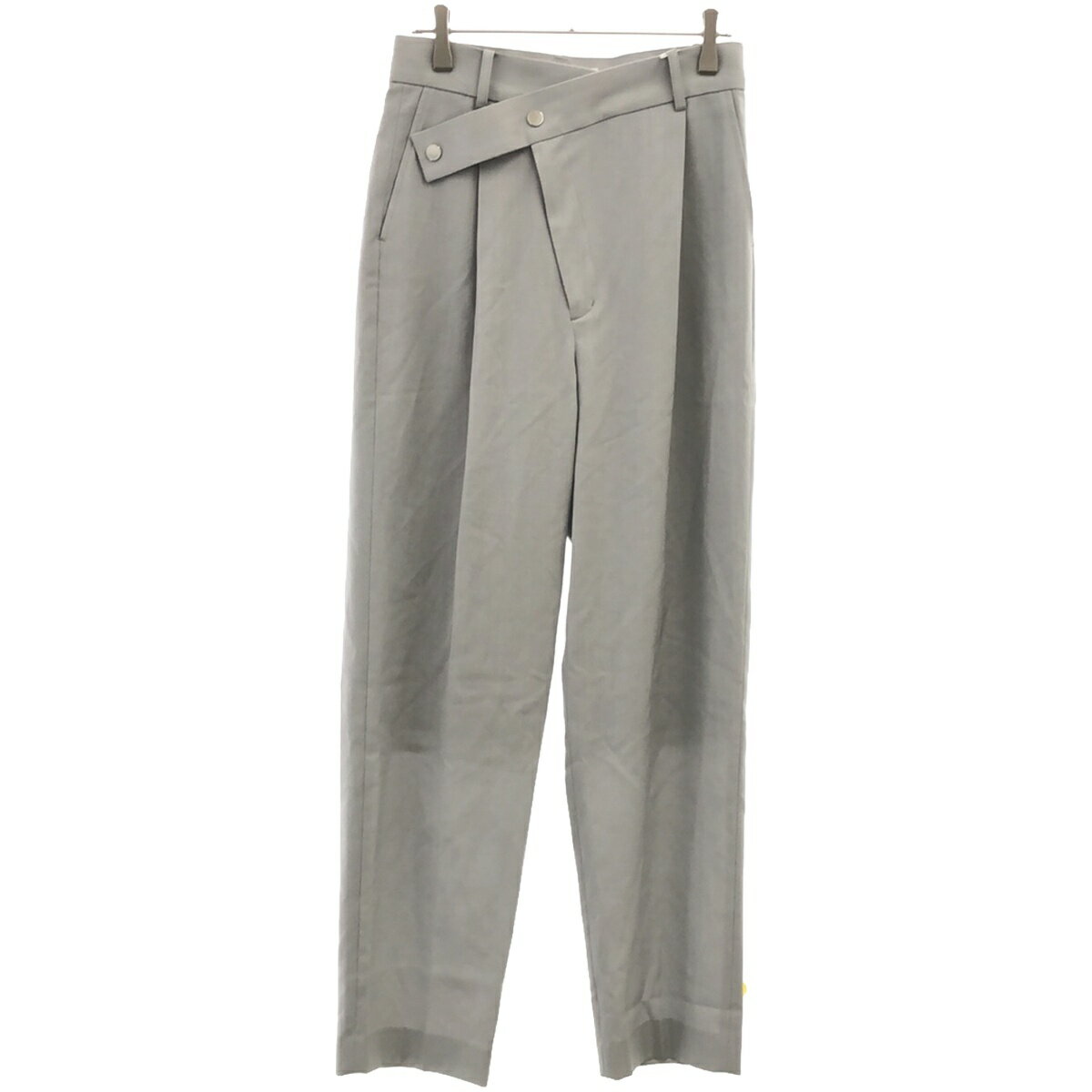 LE CIEL BLEU ルシェルブルー 19SS Asymmetric Front Pants パンツ 21S68102 グレー 34 【中古】 ITIW42TGQ92G
