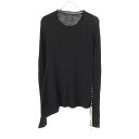 Y's ワイズ SAMPLE/22AW レースデザインリブニットセーター YE-K26-586 ブラック 【中古】 ITPTBFUYC5H4(4)