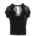 CHANEL シャネル 09SS ロープデザインプルオーバートップス P35683K02111 ブラック 38 【中古】 ITED3F79RALW