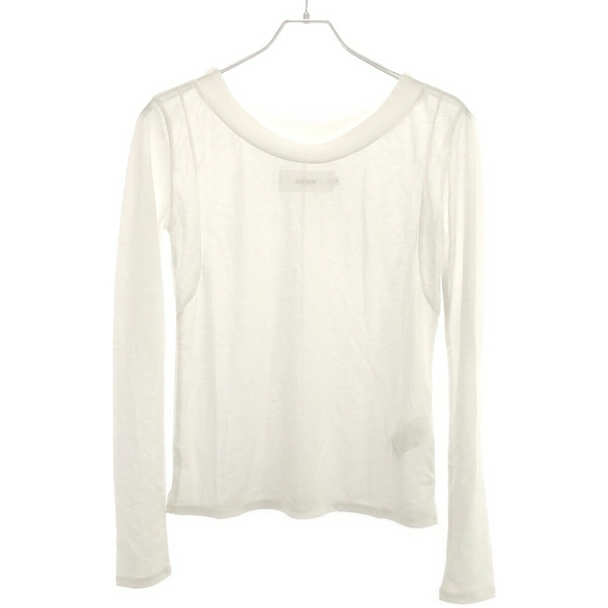 Rakuten - JANE SMITH ジェーンスミス 24SS SHEER WIDE NECK PULLOVER シワ―ワイドネックプルオーバー 24SCT-327L ホワイト 36 【中古】 ITHY14VJ2OA0