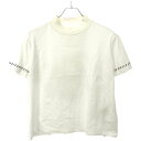 HERMES エルメス 23SS カルトゥッシュ モックネックTシャツ 3E4621DL ホワイト 34 【中古】 ITU6WBN3DA34(4)