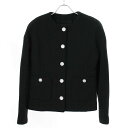 CHANEL シャネル 22AW ココボタンツイードジャケット P73145V60816 ブラック 36 【中古】 ITB0YP8Y8L9C