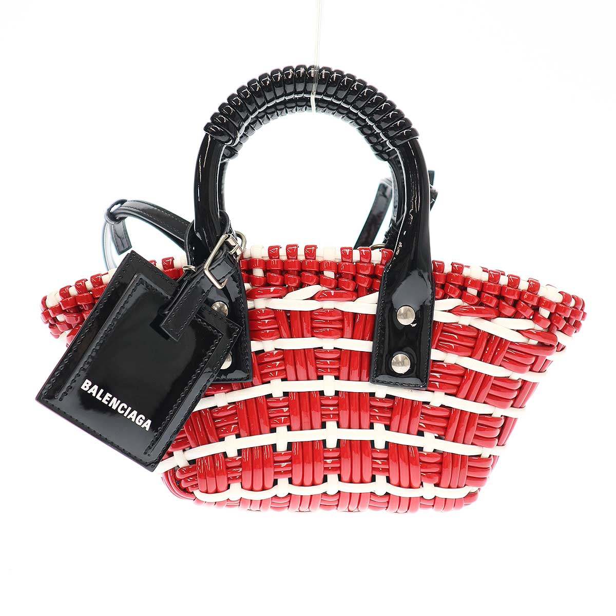 BALENCIAGA バレンシアガ ビストロ XXS 2WAYショルダーバッグ 678028 レッド 【中古】 ITNUWB2JJ5YW